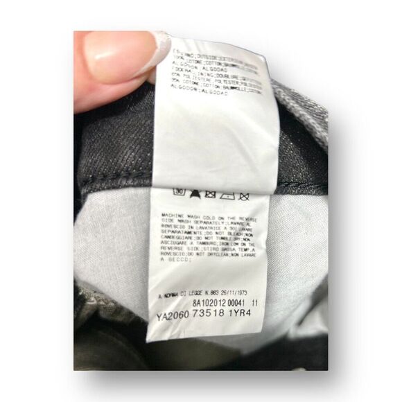 NWT Fiorucci Ittierre 32x35 Black Faded Italian Denim Jeans Straight Leg Rare - Picture 11 of 11